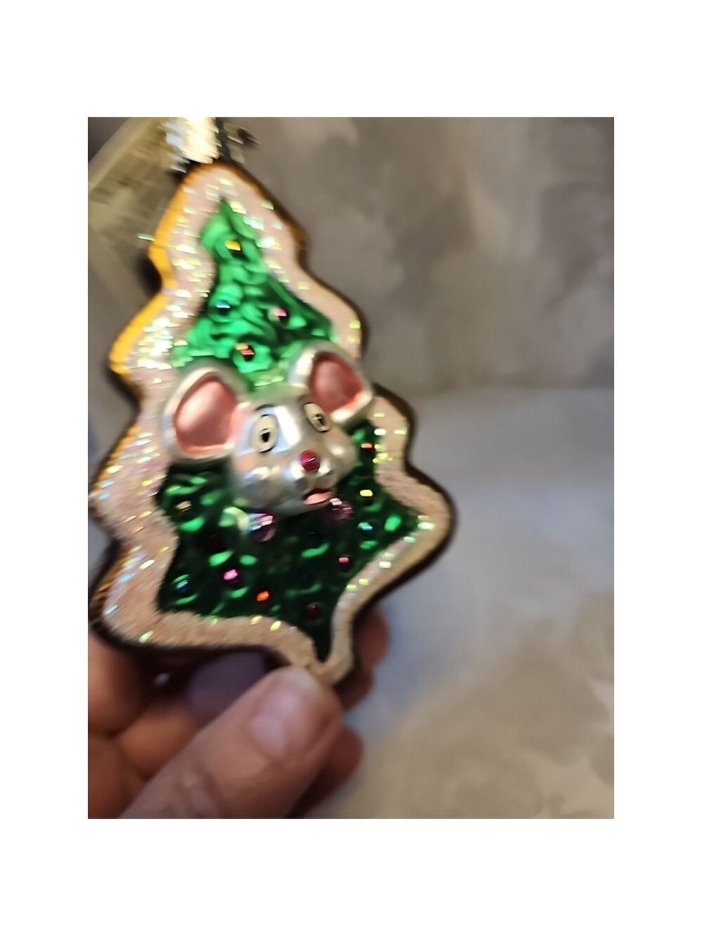 Old World Christmas Cookie Mouse Ornament 2001 - Picture 5 of 9
